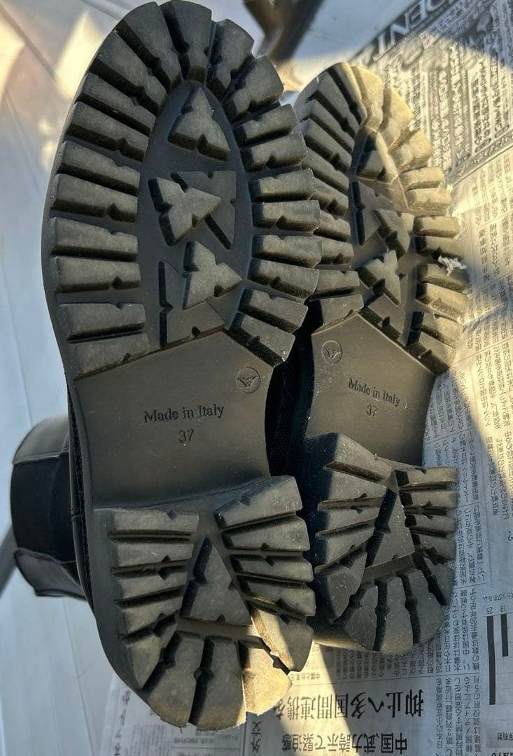 トゥモローランド サイドゴアブーツ 37 ブラック