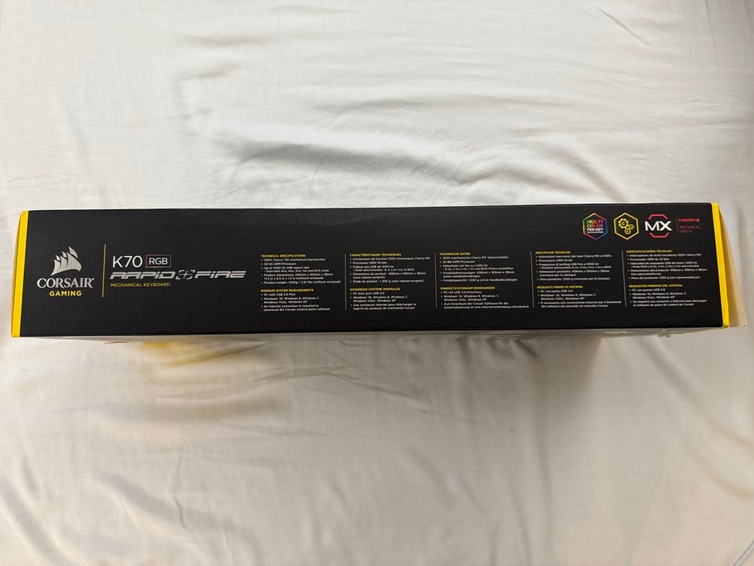 キーボード Corsair K70 RGB Rapidfire FR AZERTY