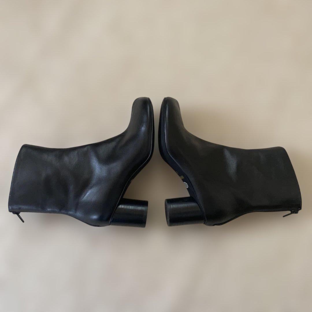 最終お値下げ！【SLOBE IENA】スクエアトゥショートブーツ　23.5 黒