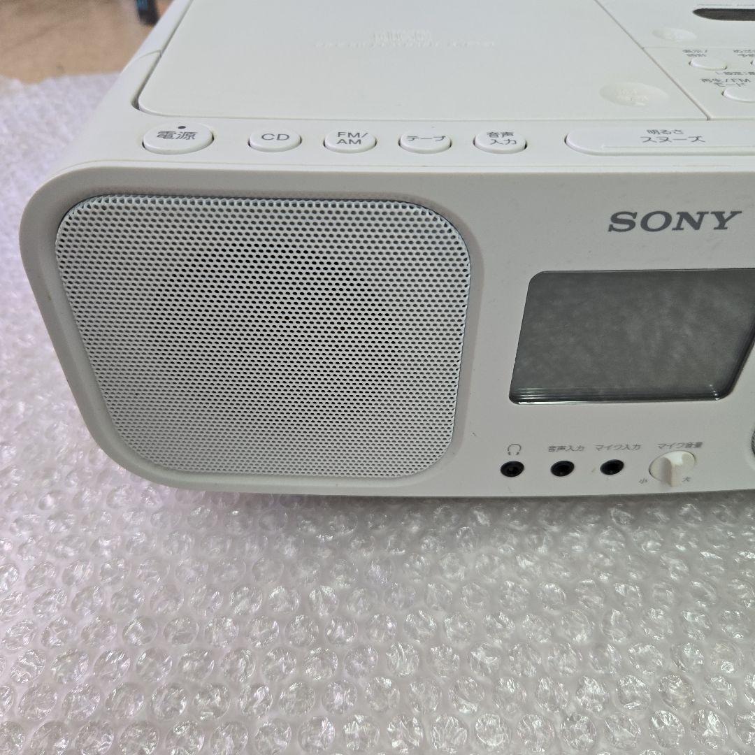 動作確認済み　SONY CDラジオカセットレコーダー CFD-S401(W)
