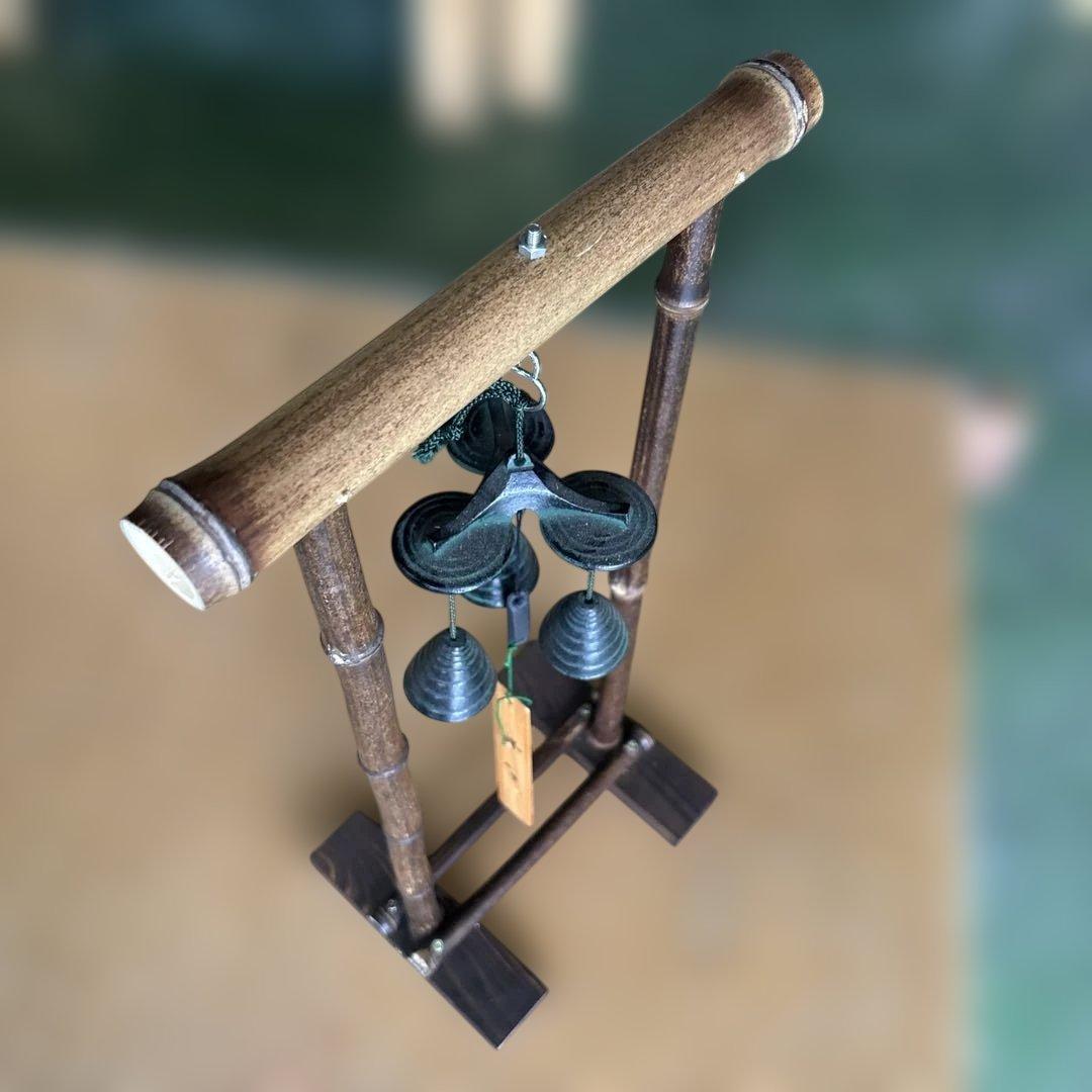 風鈴　黒竹風鈴スタンド付き②