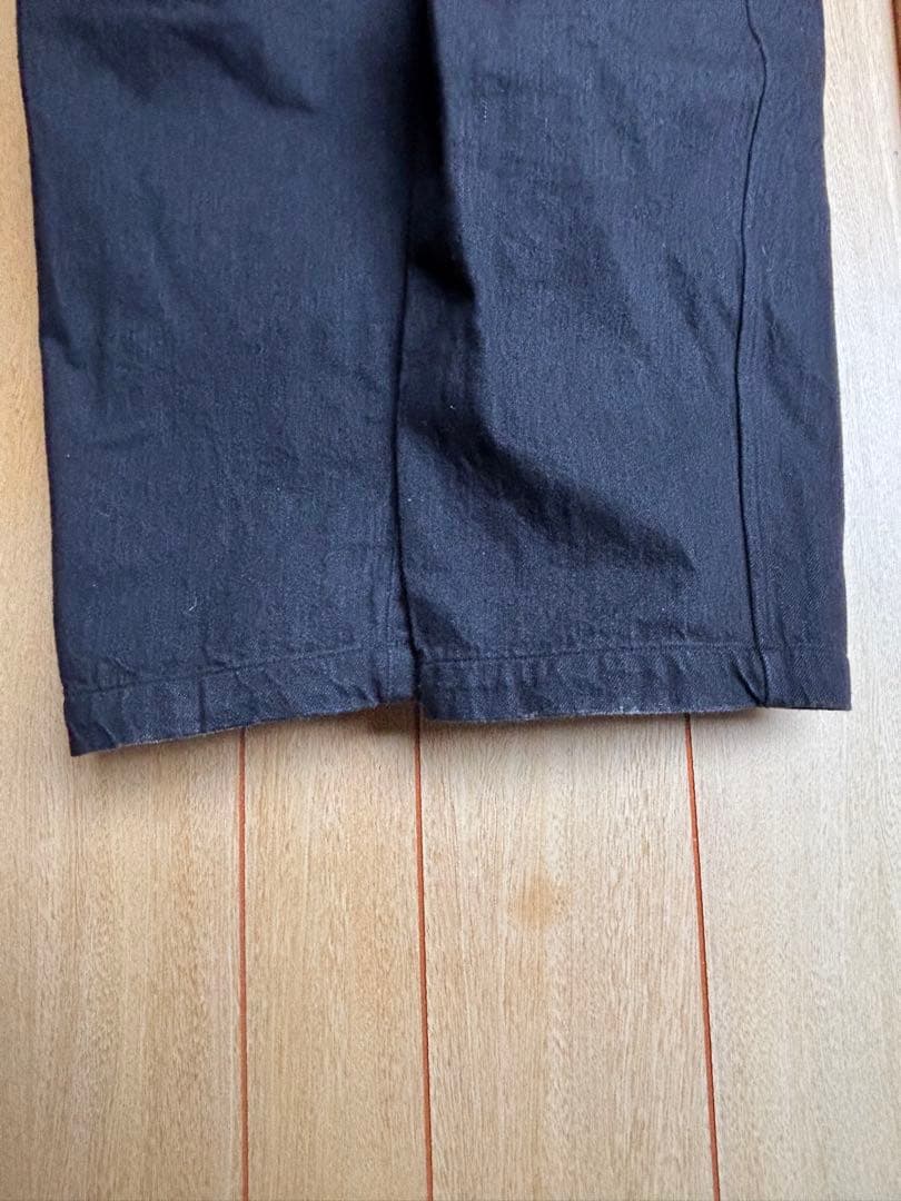 コモリcomoliデニムオーバーパンツブラック2