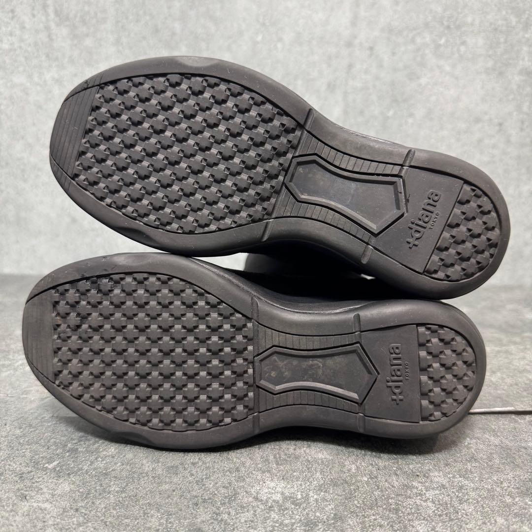 【極美品】＋diana ハイウェッジ ストレッチブーツ　ロングブーツ　23.5