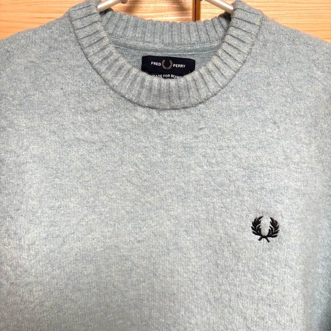 BEAMS FRED PERRY / フラッフィー クルーネックニット