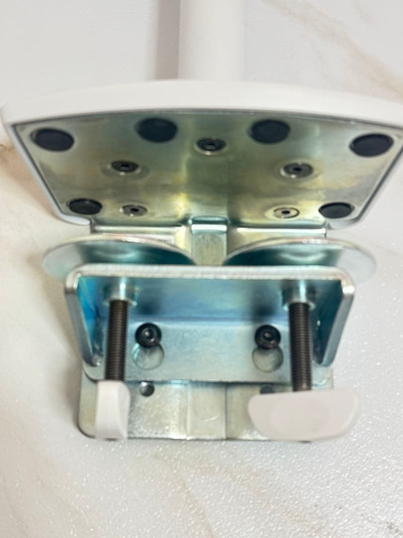 デュアルモニターアーム クランプ式 ホワイト