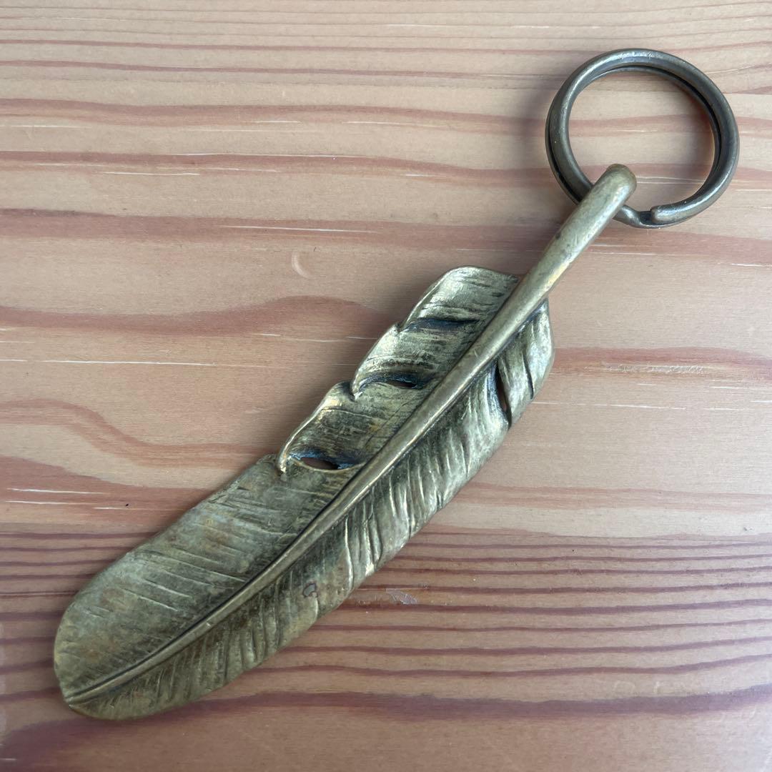 超貴重　入手困難　CHALLENGER フェザーキーホルダー　真鍮　ブラス