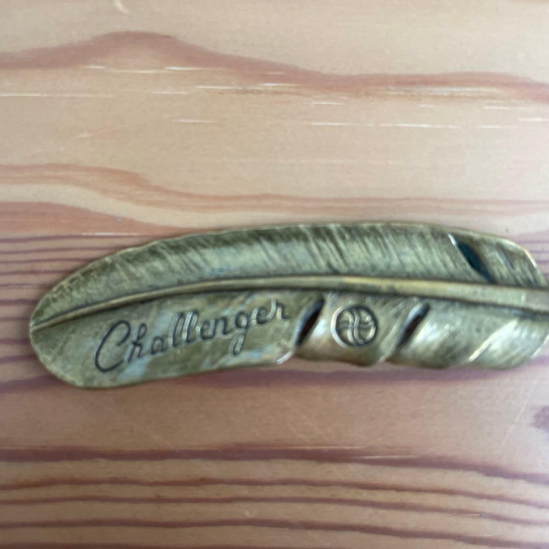 超貴重　入手困難　CHALLENGER フェザーキーホルダー　真鍮　ブラス