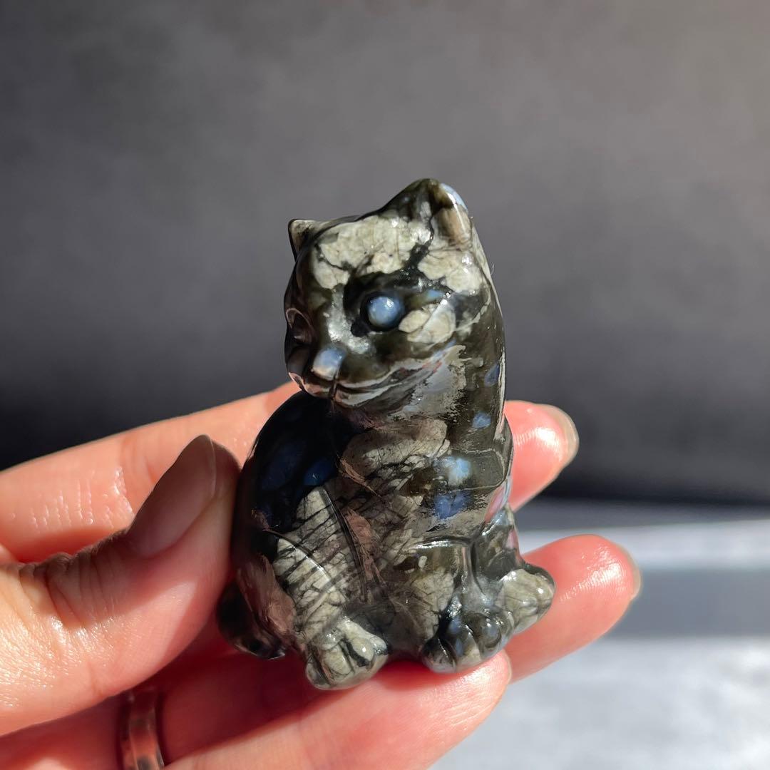 ケセラストーン ネコ 置物 猫