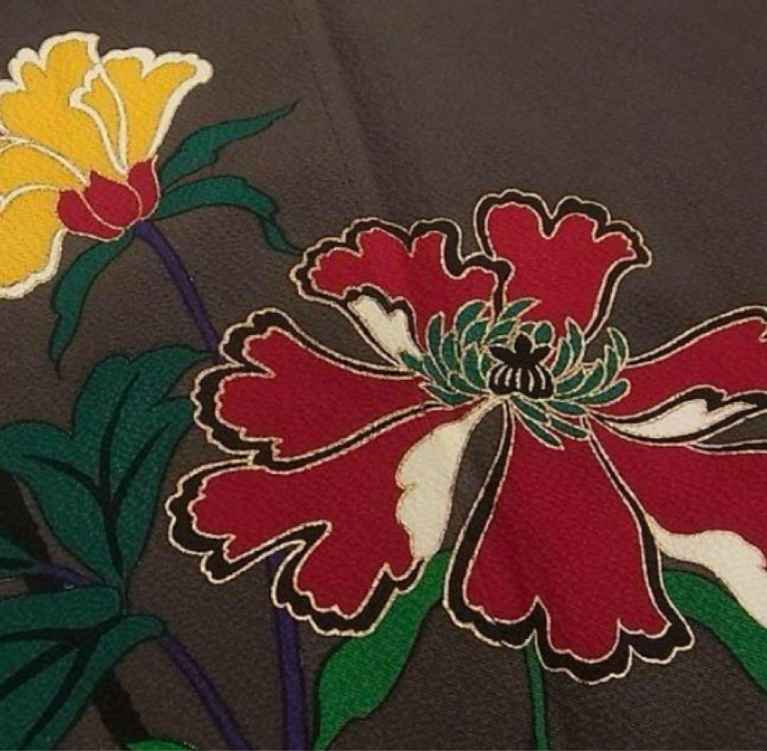 大特価SALE中★振袖フルセット【9点】★成人式★蝶々柄★モダン★正絹