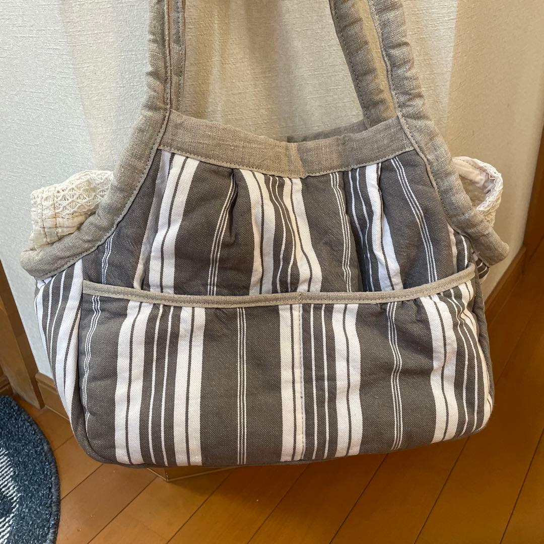 blue-bleu-bleue ブルーブルーブルー ストライプキャリーバック