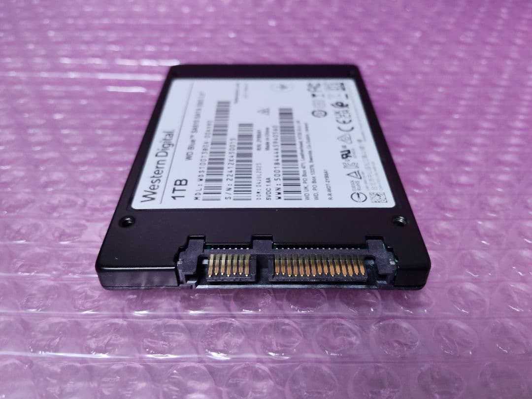 WD 使用時間少なめ 2.5インチ SATA SSD 1TB ★9