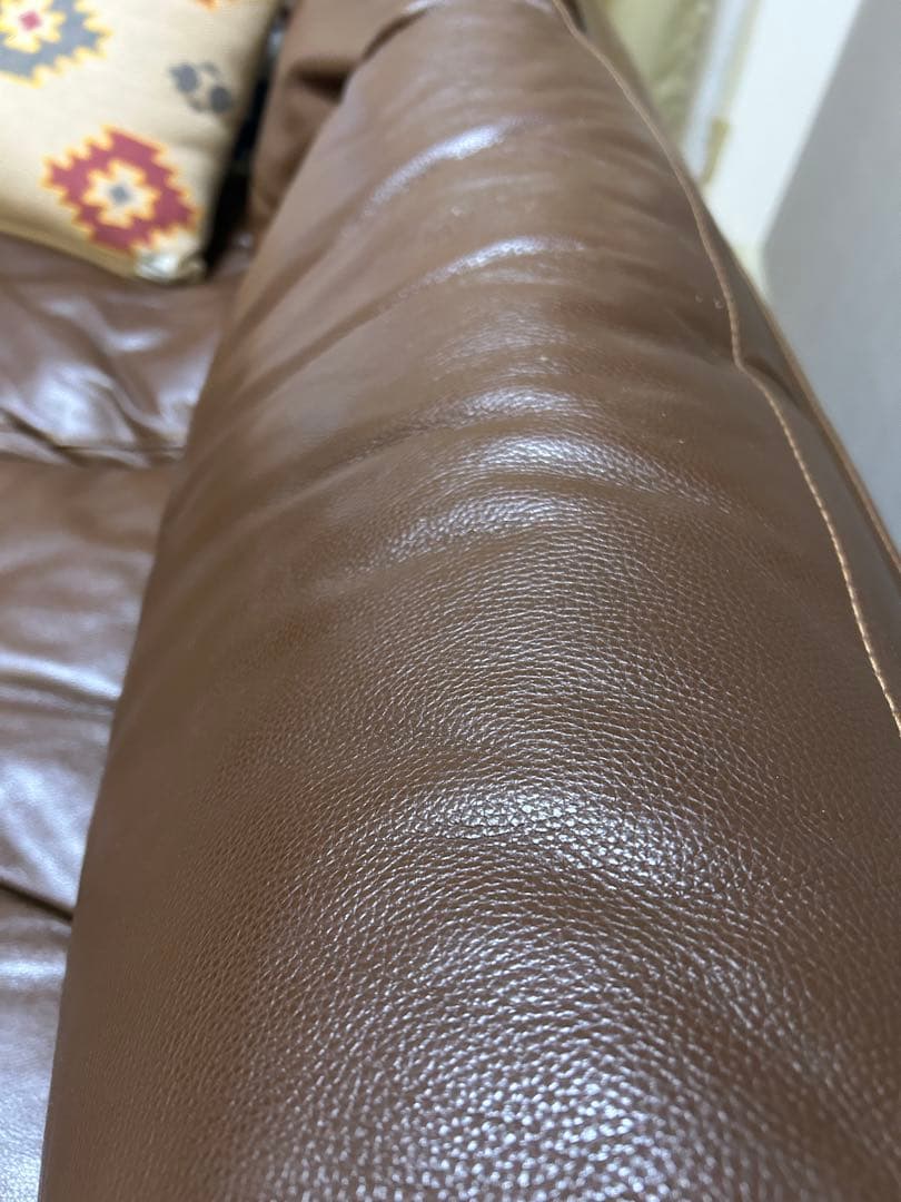 無印良品　 本革張り2.5シーターソファー（廃盤）レザー 2人掛けソファ