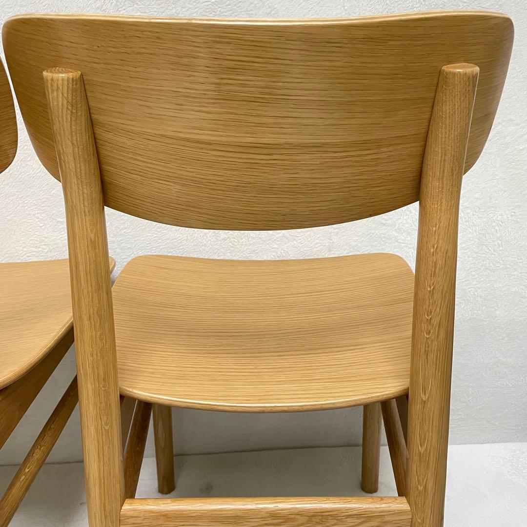 【ラスト1脚】③無印良品　オーク材ラウンドチェア