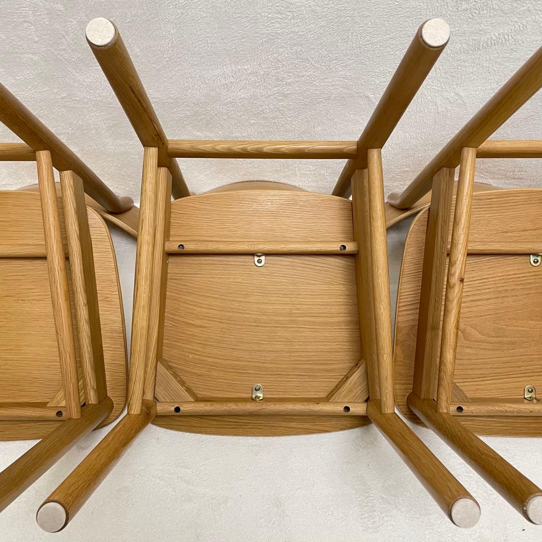 【ラスト1脚】③無印良品　オーク材ラウンドチェア