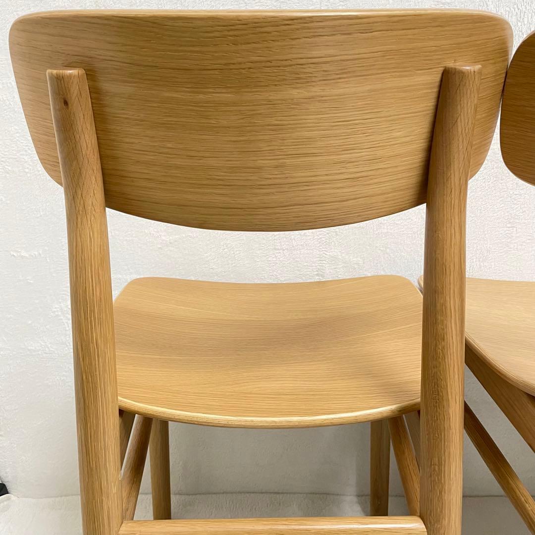 【ラスト1脚】③無印良品　オーク材ラウンドチェア