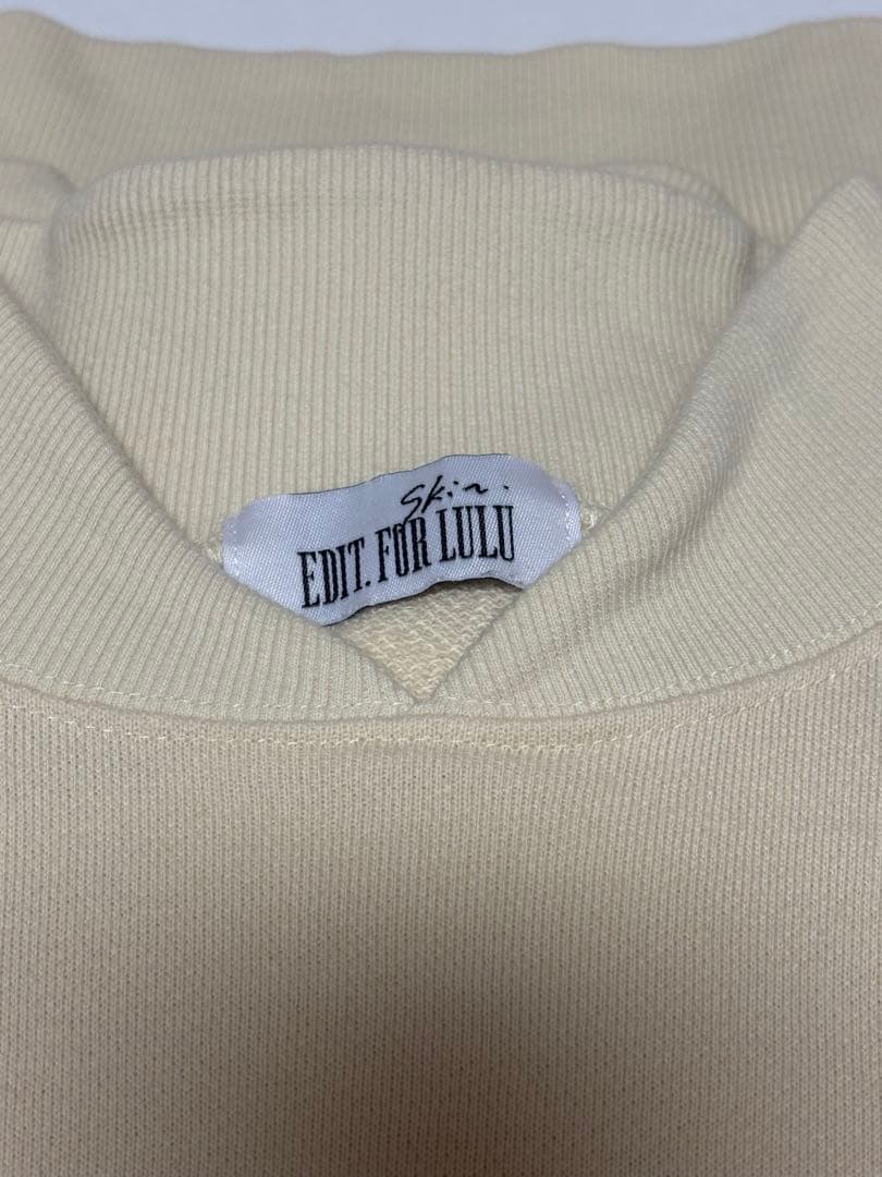 【SKIN × EDIT. FOR LULU】コラボ クロップドスウェット