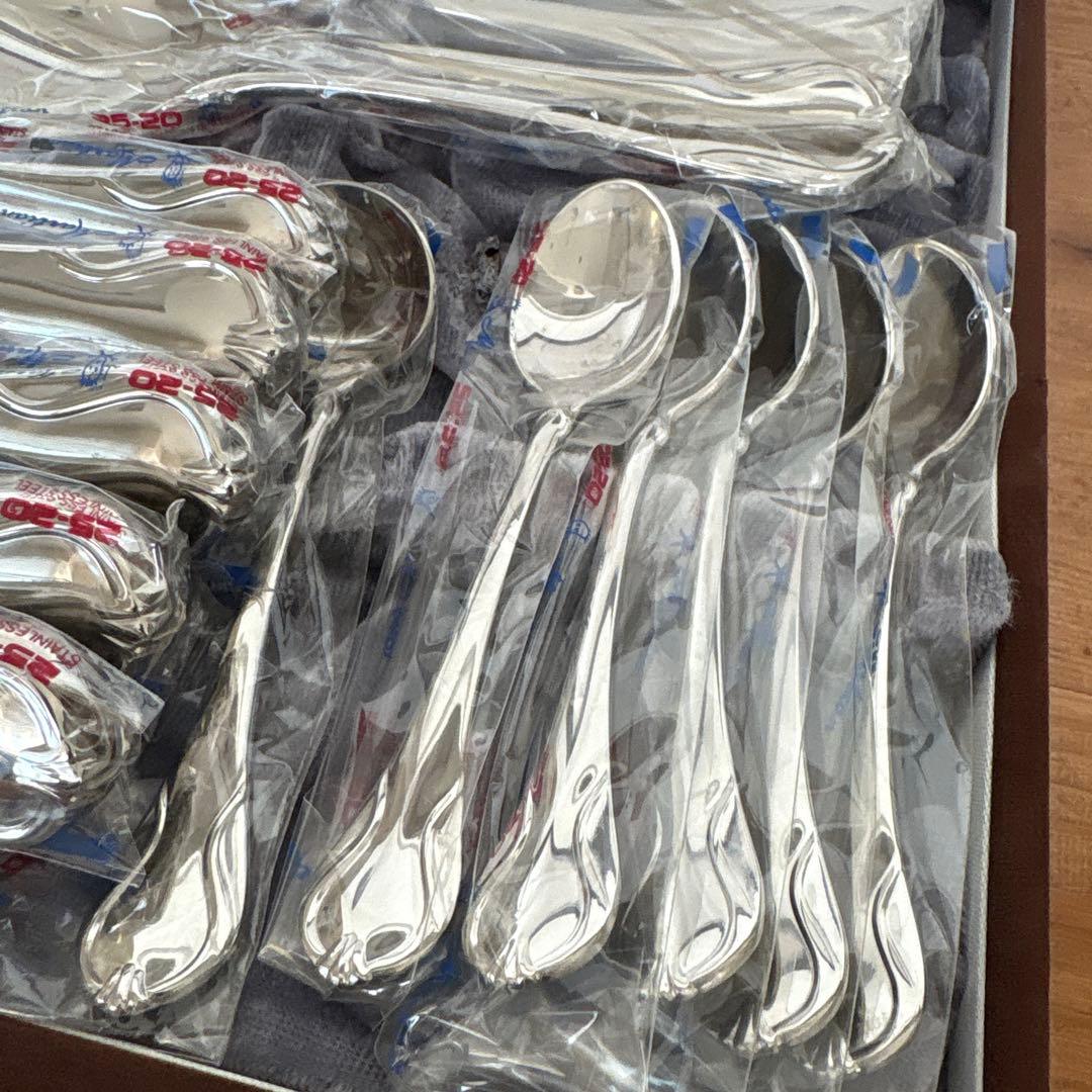 未使用　マーシャン　エクシブル　25-20 最高級ステンレス　カトラリー27本