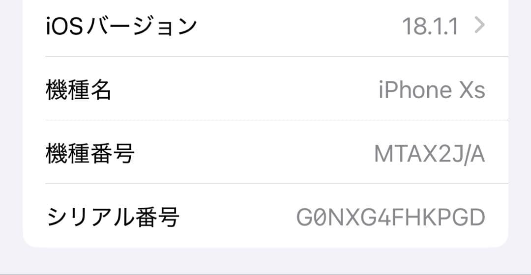 Apple iPhone Xs シルバー 箱付き
