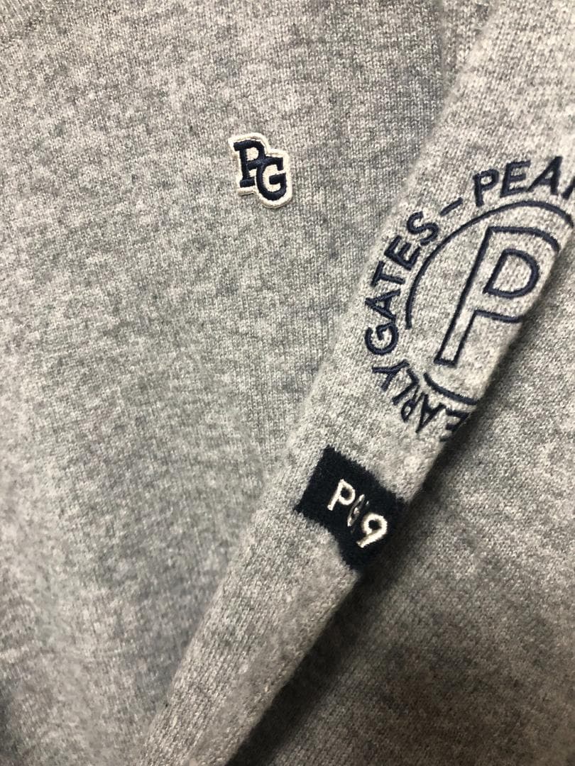 未使用 カシミヤ クルーネックニットセーター カシミヤ100% 6 XL グレー