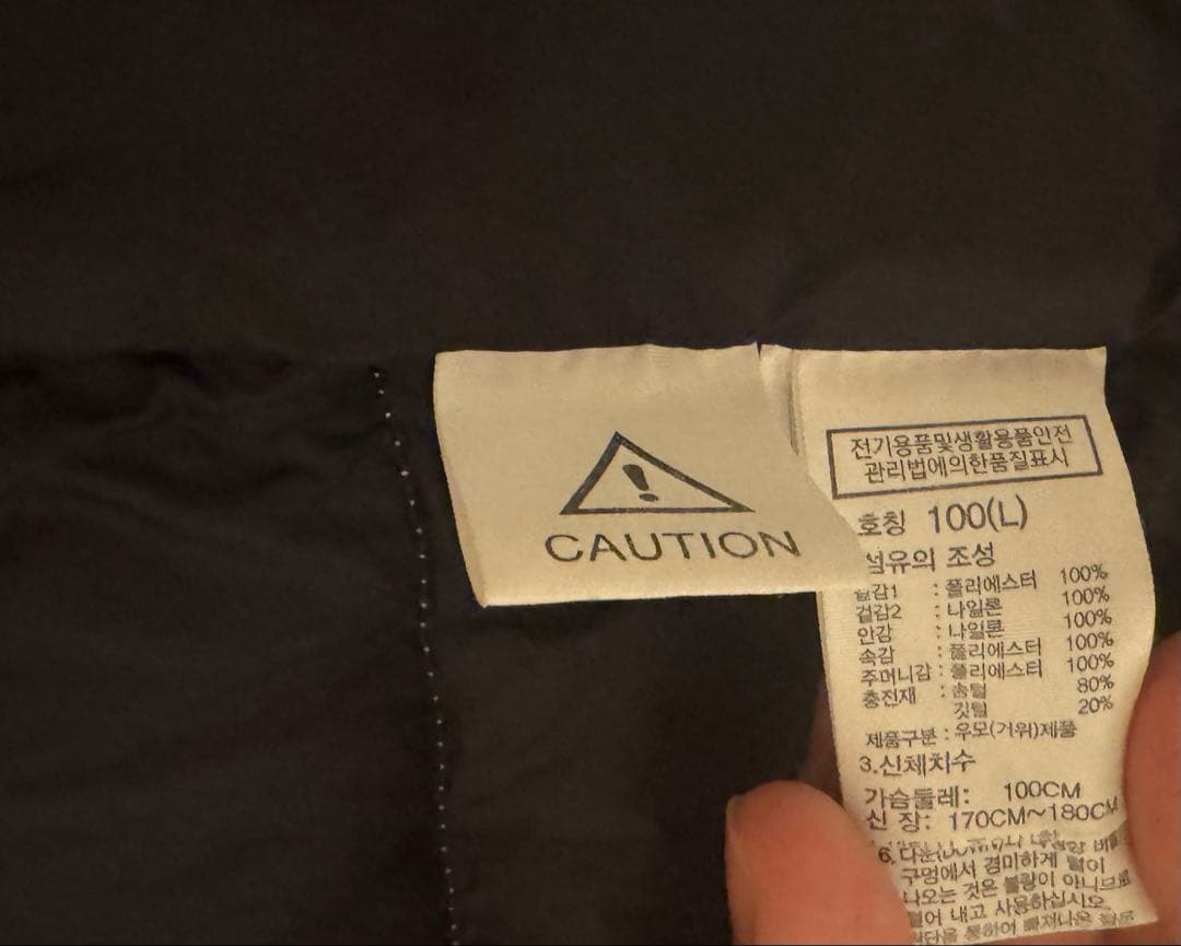 THE NORTH FACE Lhotse 雪山柄 ダウン 100(L) 韓国版