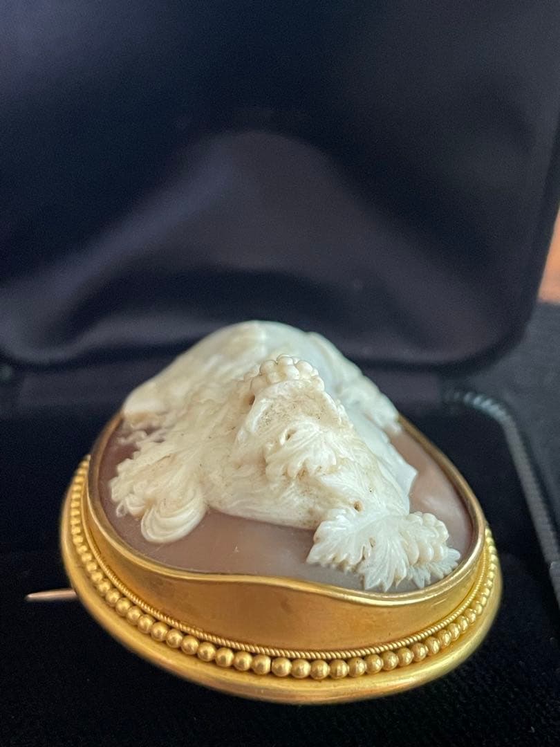 ⬇️【希少】　カメオ ブローチ アンティーク