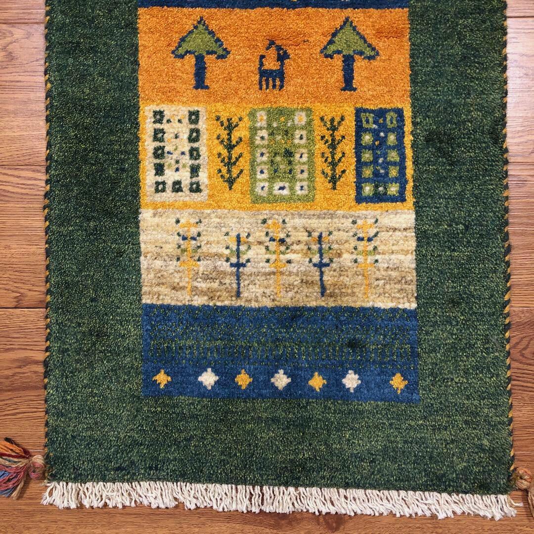 ペルシャギャッベ( ギャベ )ラグ ベッドサイド 廊下 ランナー No.8197