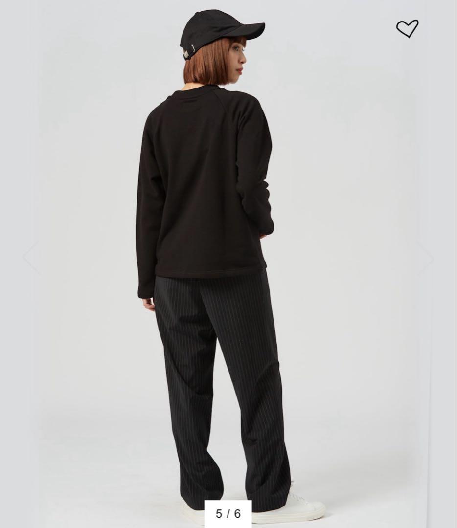 【新品未使用】agnès b. 長袖スウェット ブラック レディース Lサイズ