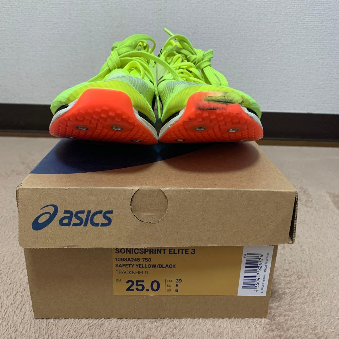 asics アシックス　ソニックスプリントエリート3 25.0cm