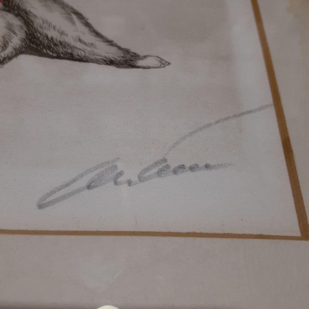 セール‼️ボリスオクライン、犬の絵　緻密な描写‼️手書き‼️