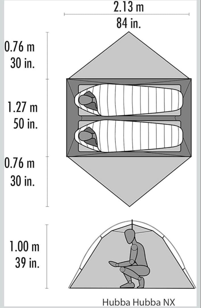 最終値下げ　新品 MSR Hubba Hubba NX テント フットプリント付