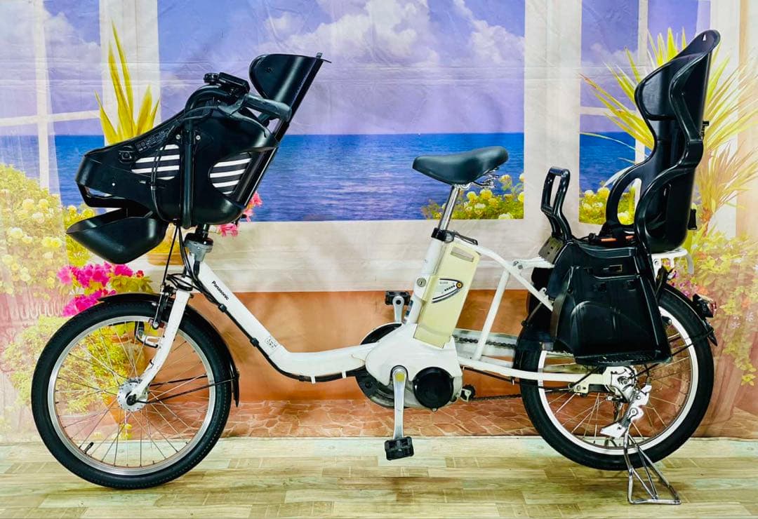パナソニックギュット⭐️13AH！子供乗せ電動アシスト自転車Y2989