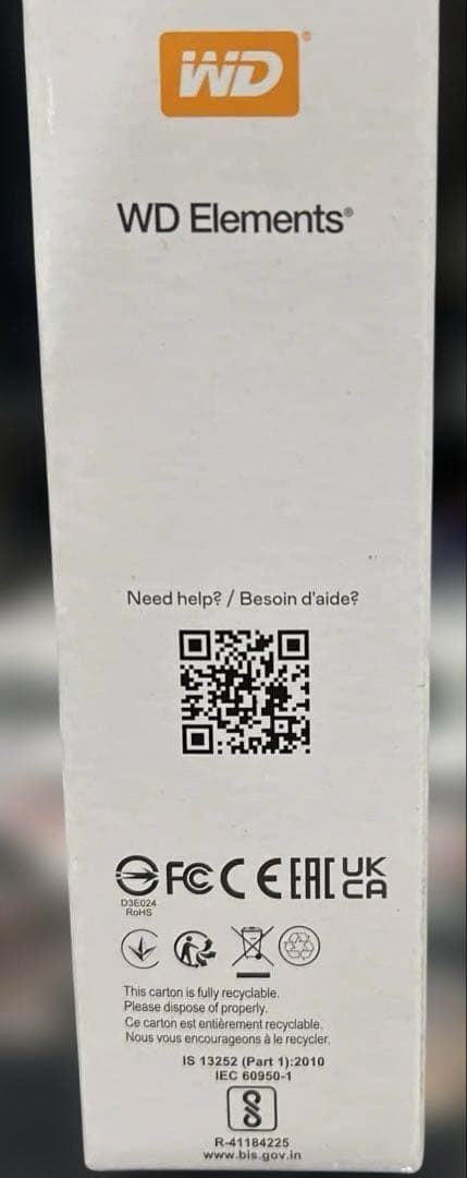 WD Elements 4TB ポータブルHDD USB 3.0