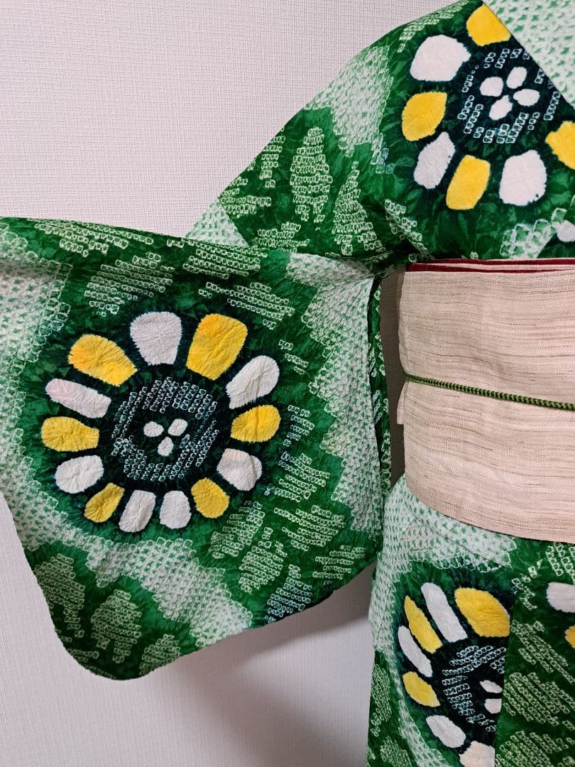 絞り浴衣 有松絞り 【美品】