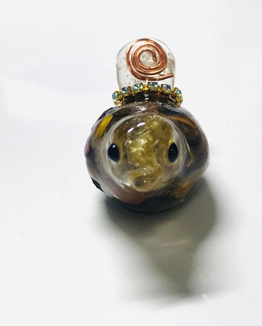 オルゴナイト白蛇の抜け殻入り小鳥ちゃんNo.500