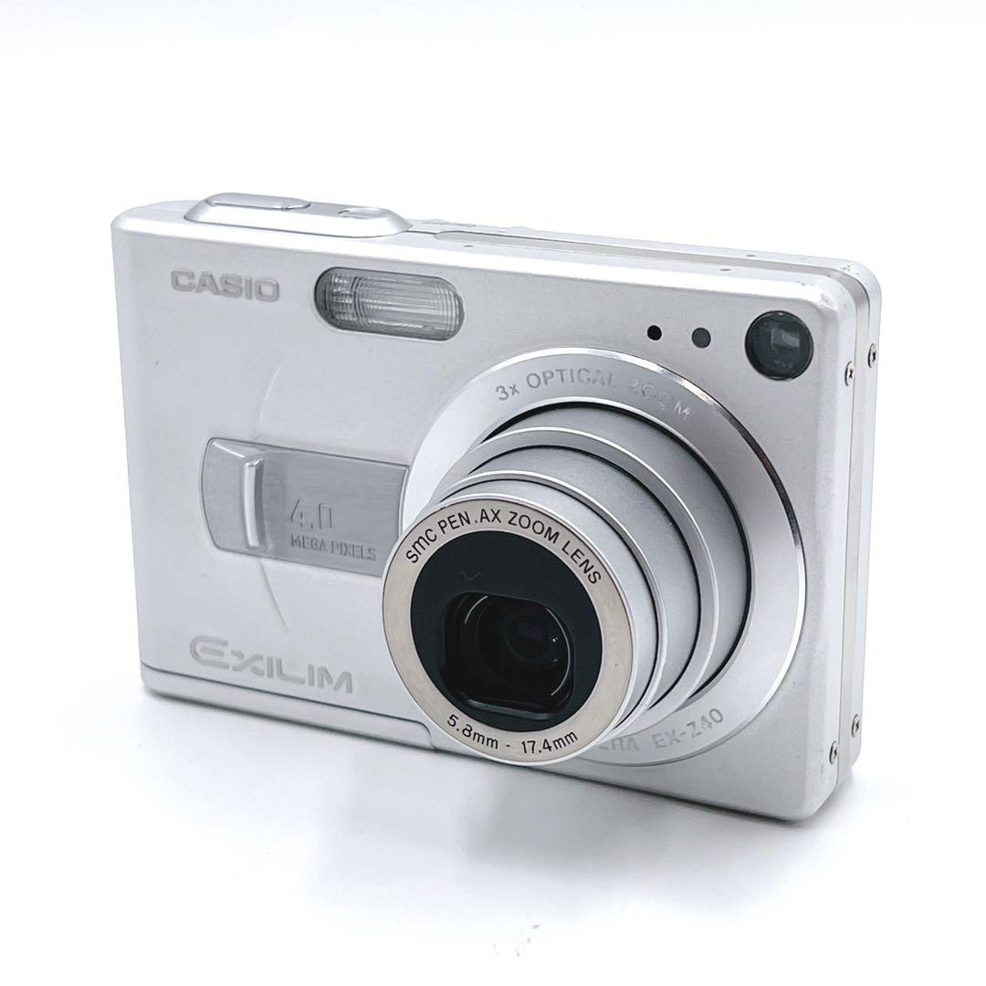 【美品】 CASIO EXILIM ZOOM EX-Z40 シルバー　コンデジ