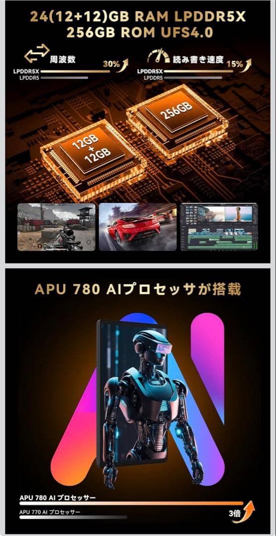 HEADWOLF Titan 1 8.8インチタブレット