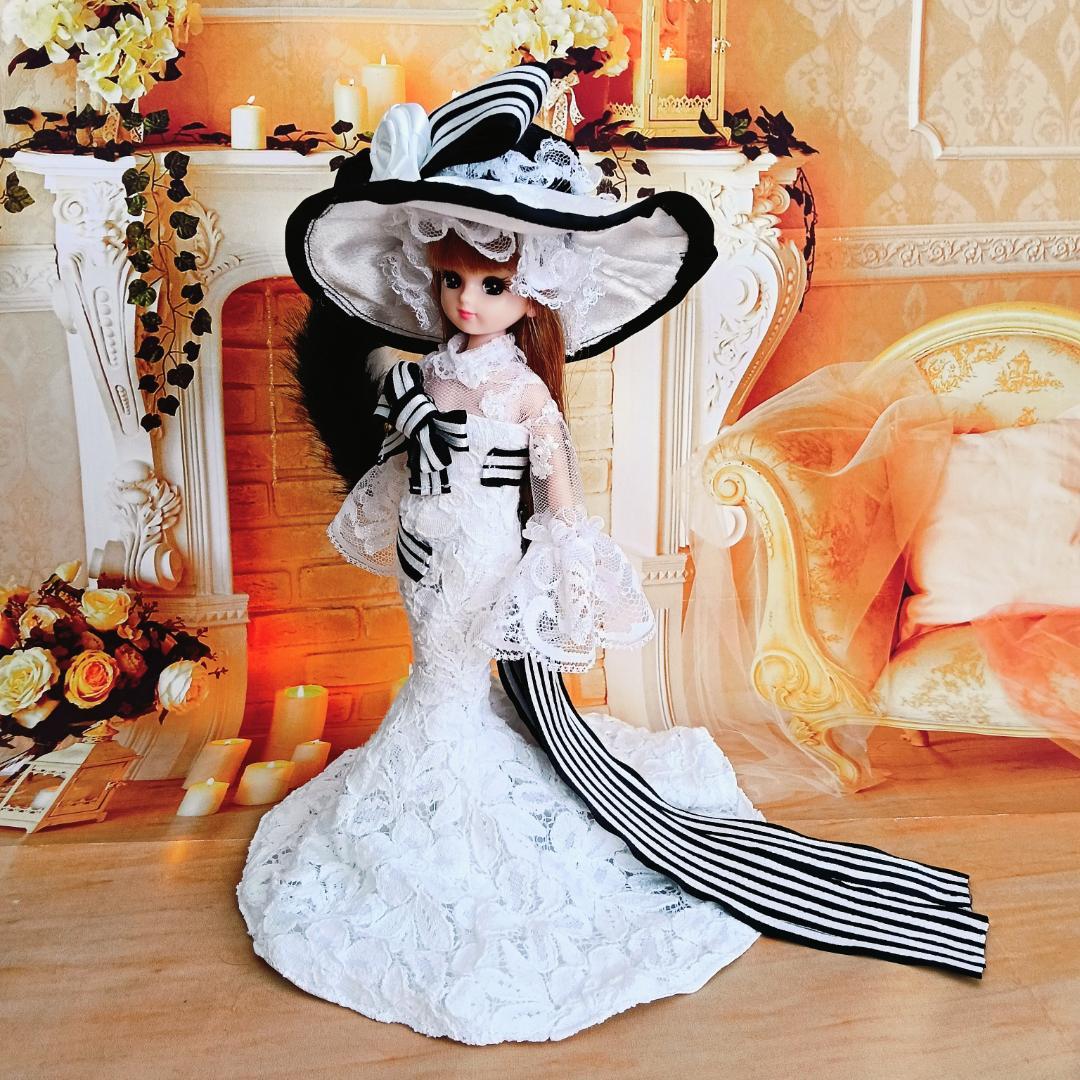 みい　リカちゃんサイズ　マーメイドライン　ドールドレス4点セット　2着分