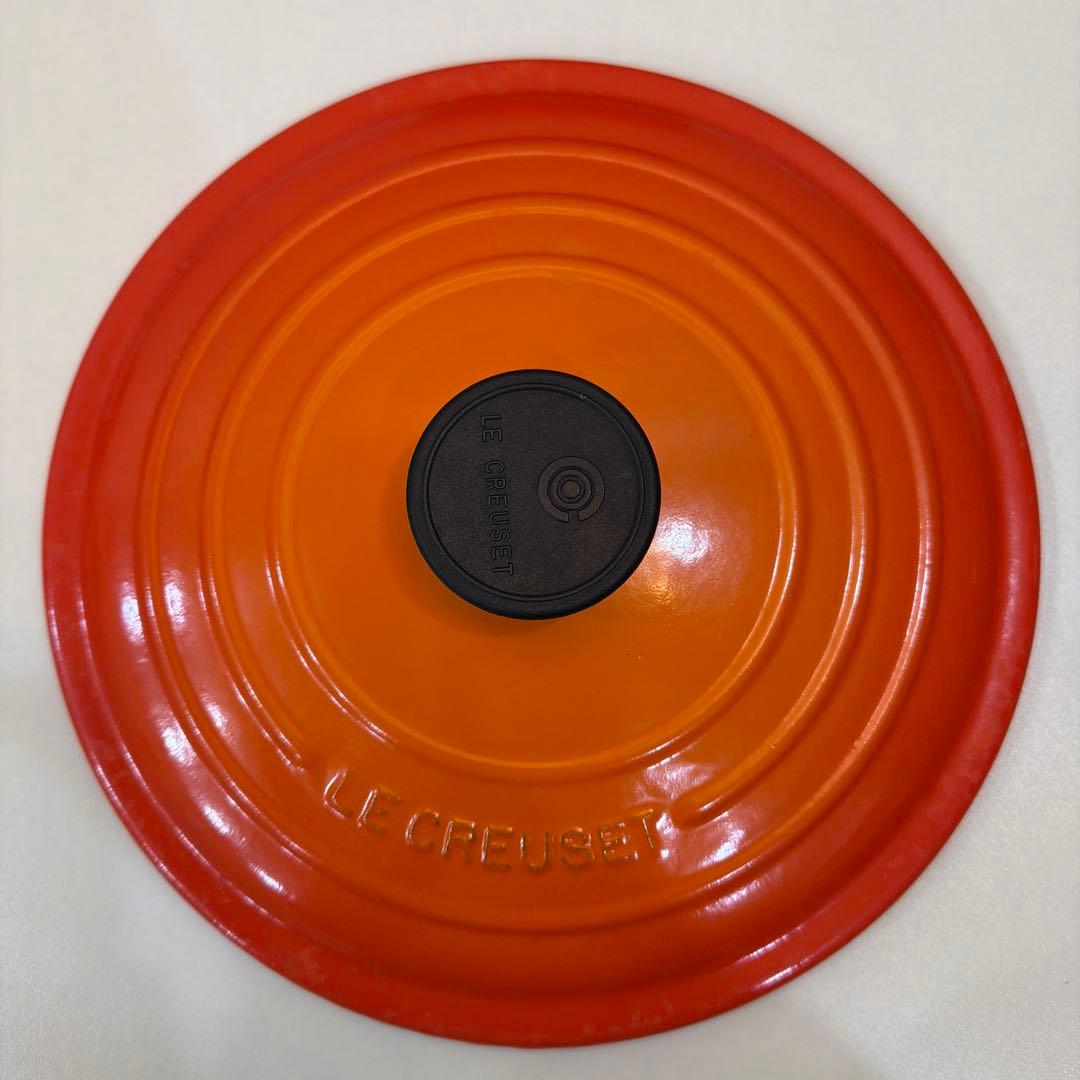 LE CREUSET ココット ロンド 両手鍋 24cm オレンジ