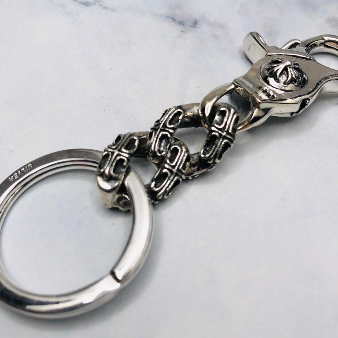 シルバー925 キーリング　キーホルダー　クロス　プラス　人気　３－１