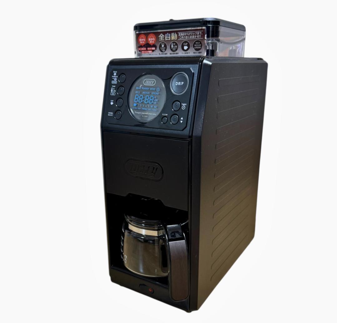 【美品】Toffy 全自動ミル付カスタムドリップコーヒーメーカー K-CM9