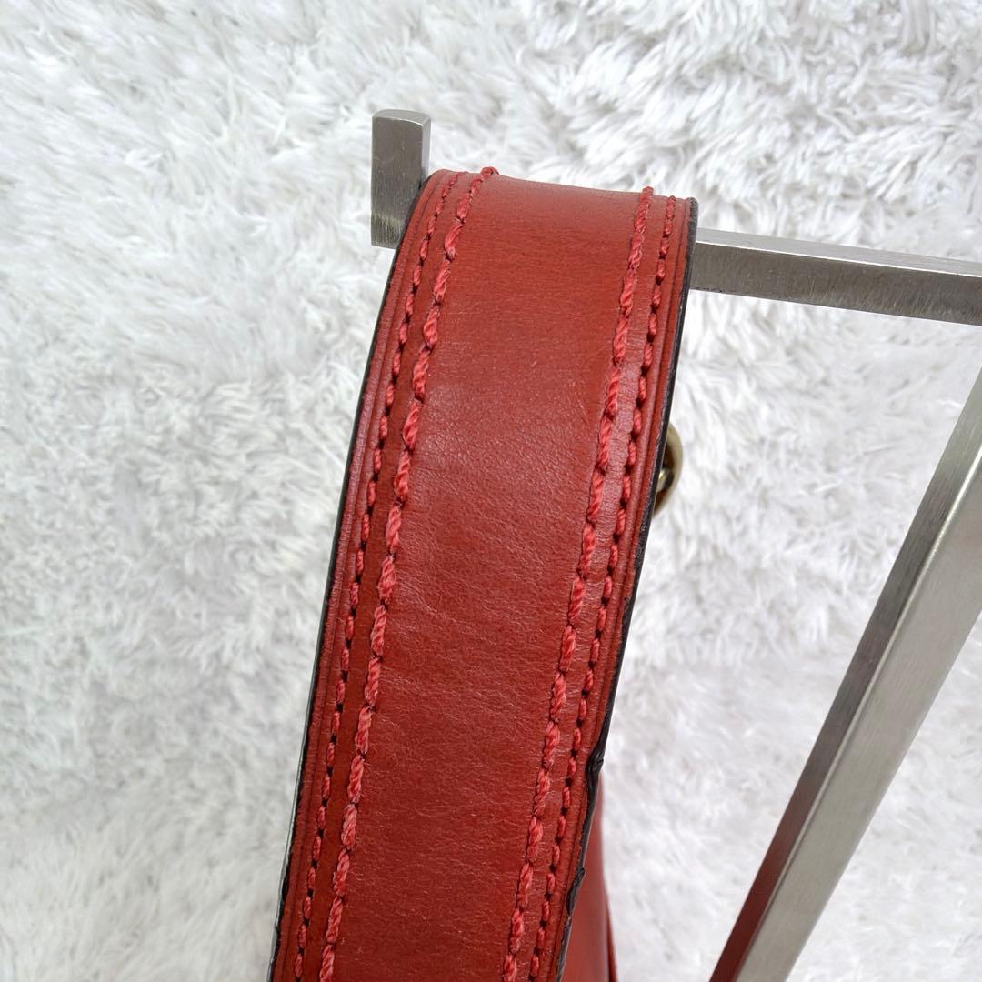 美品✨ COACH ショルダー バッグ ソーホー ブリーカー レザー 赤茶