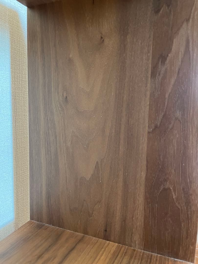 MUJI 無印 スタッキングシェルフ ワイド ２段 ウォールナット　中古品