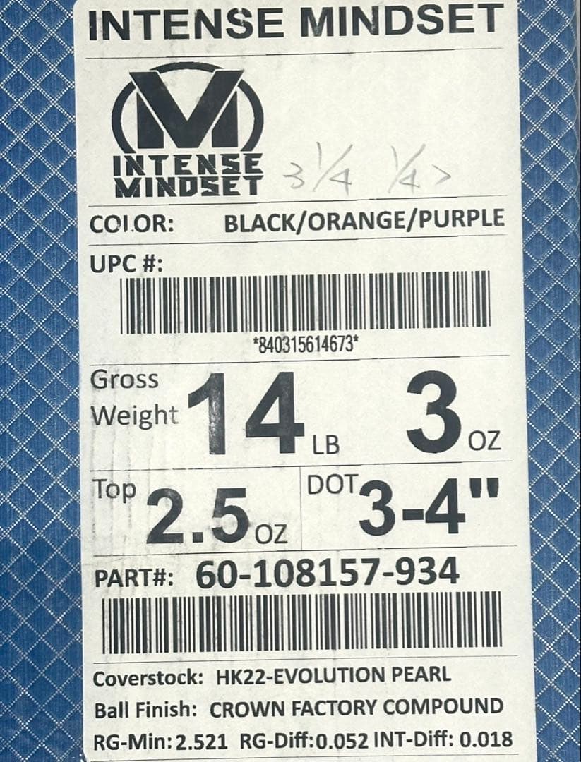 新品未使用インテンス・マインドセット　14P3oz