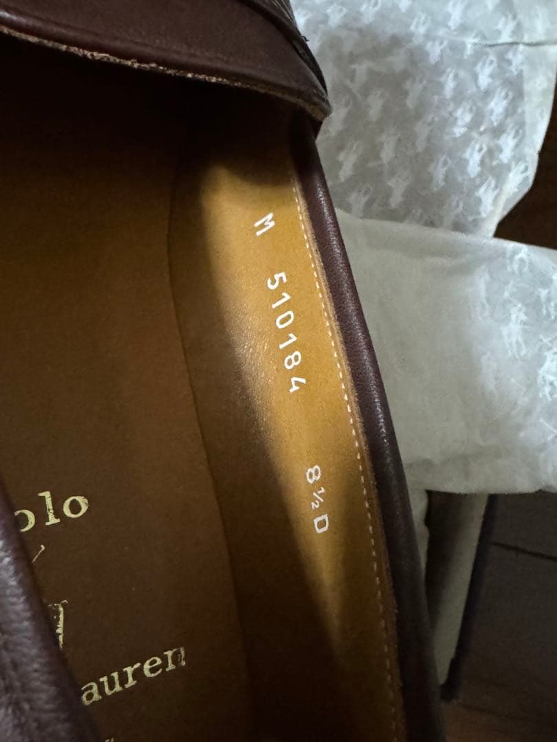 Polo Ralph Lauren ブラウン レザー ローファー
