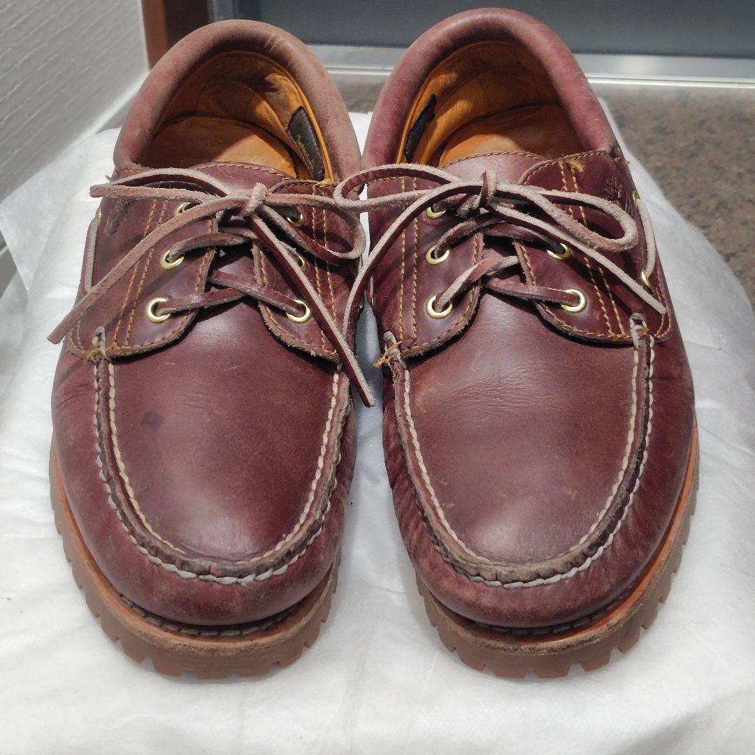 稀少☆Timberland 3eye CLASSIC LUG 本革 バーガンディ