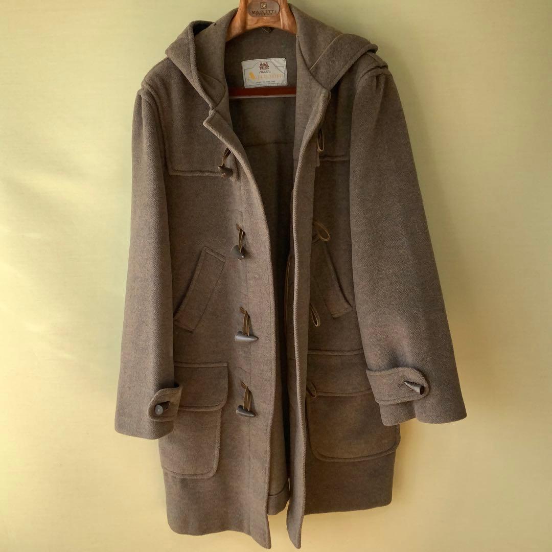 Aquascutum アクアスキュータム ダッフルコート M 英国製 ウール 茶