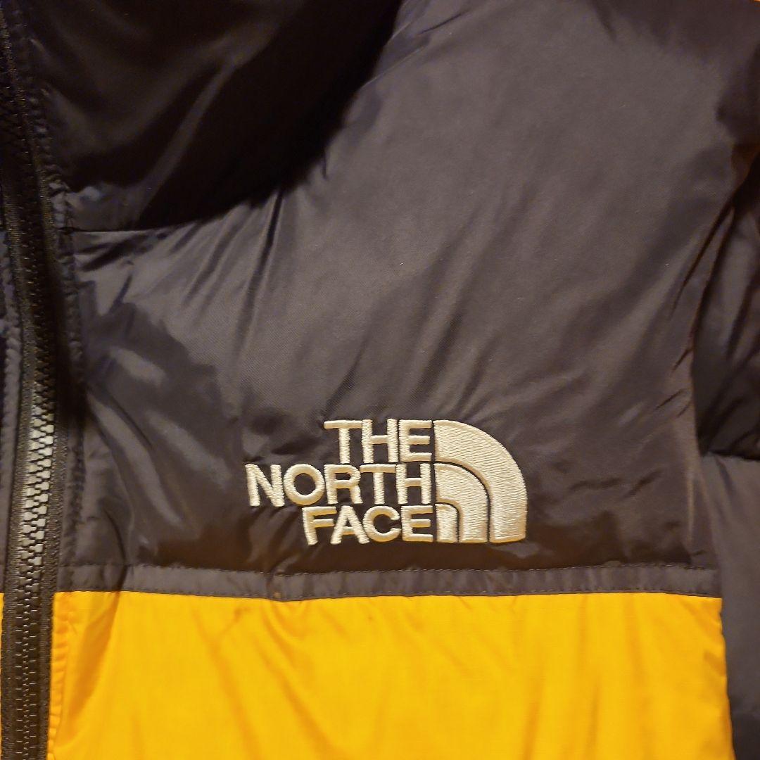 ノースフェイス ヌプシ ダウンベスト 700フィル イエロー×ブラック サイズL