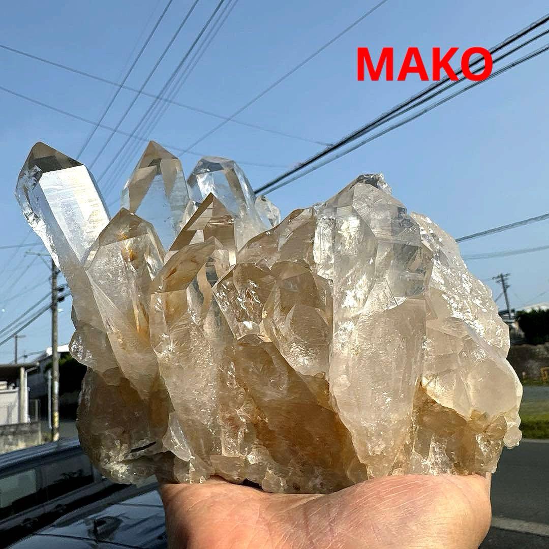 M1736☆ヒマラヤ水晶クラスター3.0Kg☆マニカラン産☆N50202-G