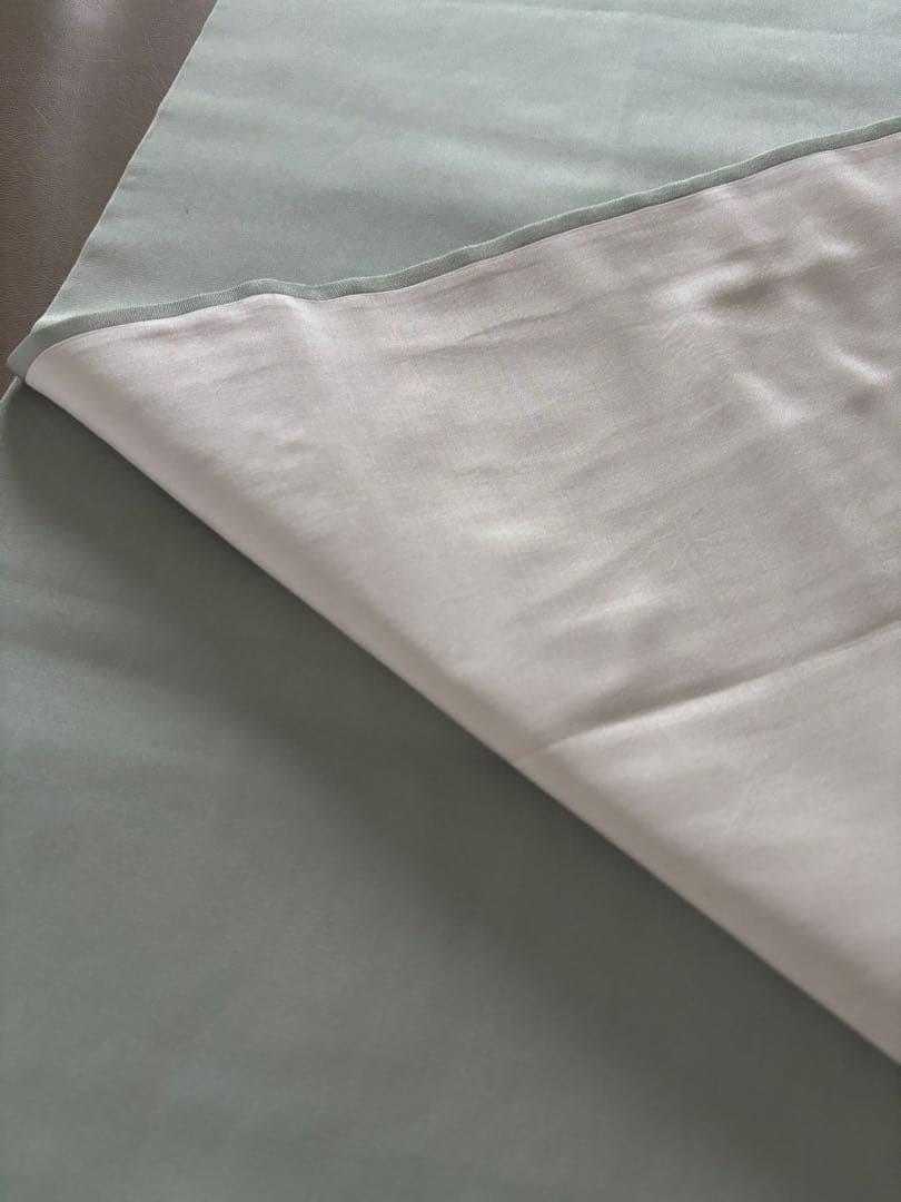 正絹 塩瀬地 暈し染め 刺繍 桜 六角文様 九寸名古屋帯