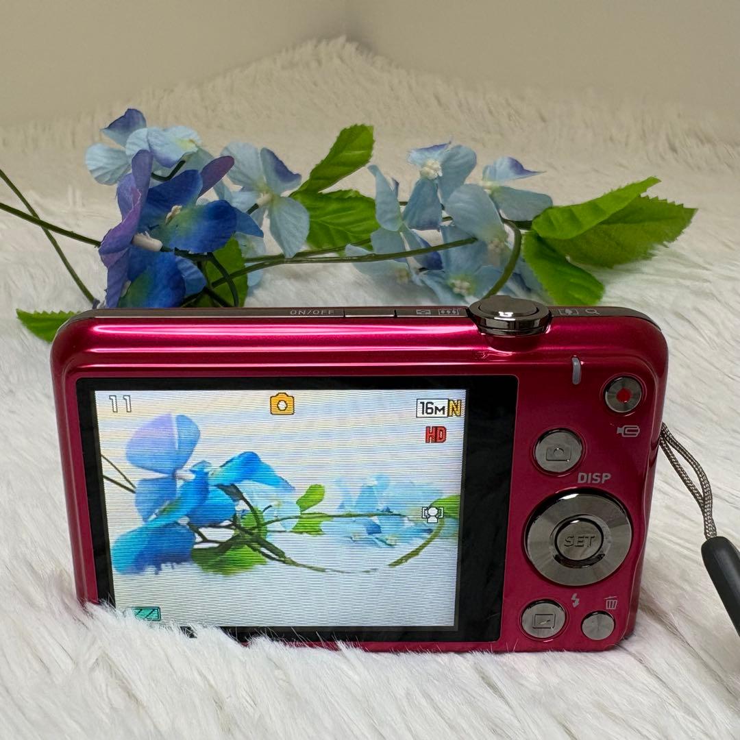 美品　CASIO カメラ　EX-ZS20 充電器　箱　レッド コンデジ　動作品